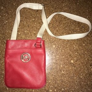 Red Michael Kors Cross Body